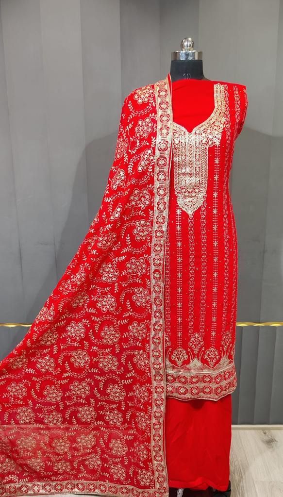 Roli Moli Festive Wear Red Special Wholesale Salwar Suit Collection